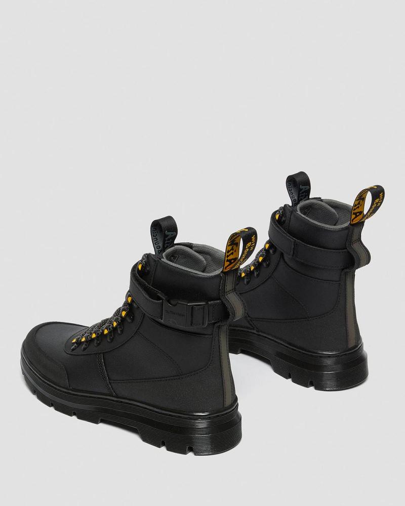 Dr Martens Combs Tech Coated Canvas Ankelstøvler Herre Sort | DK 438JPQ